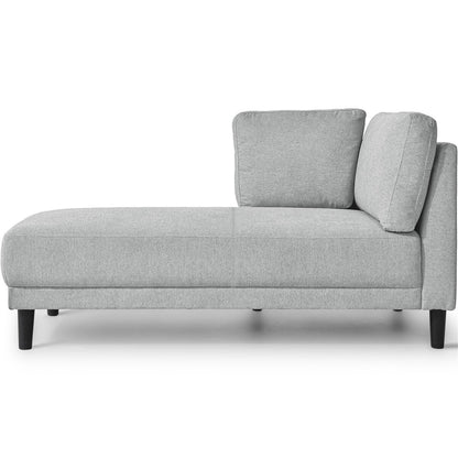Modern Linen Fabric Corner Lounge Chair by Harper&Bright Designs