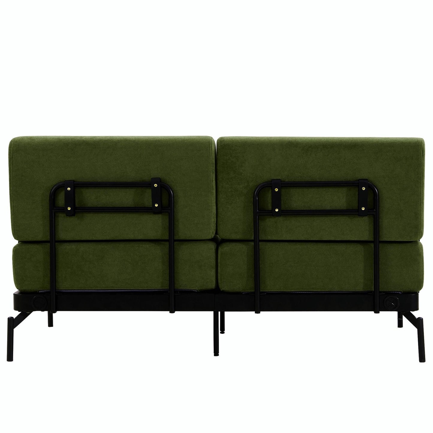 Modern Loveseat Sofa 59 Sofa Couch 2-Seater with Flexible USB Ports and Unique Cylindrical Armrests