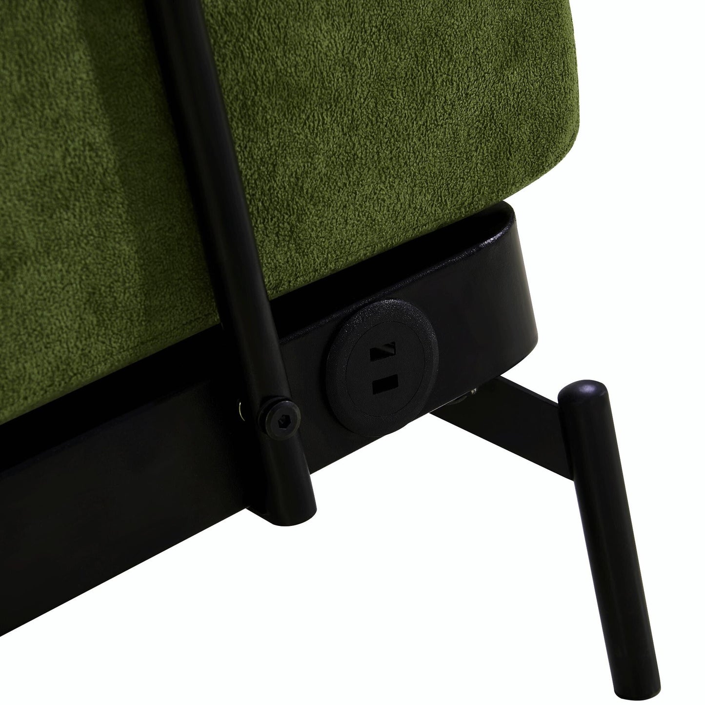 Modern Loveseat Sofa 59 Sofa Couch 2-Seater with Flexible USB Ports and Unique Cylindrical Armrests