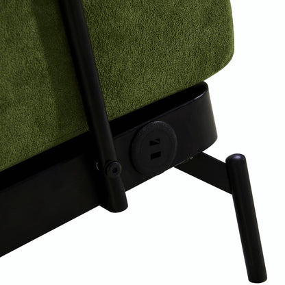 Modern Loveseat Sofa 59 Sofa Couch 2-Seater with Flexible USB Ports and Unique Cylindrical Armrests