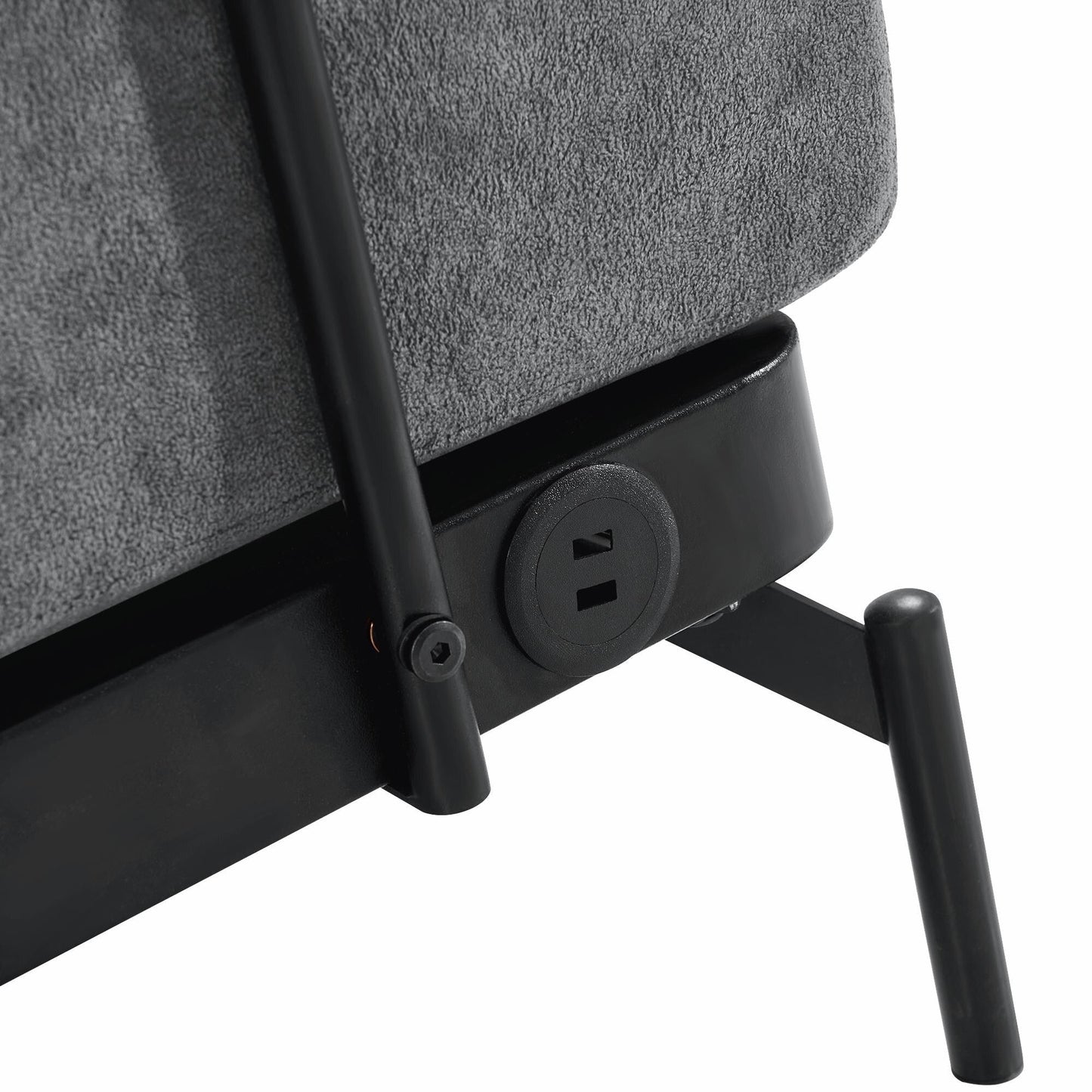 Modern Loveseat Sofa 59 Sofa Couch 2-Seater with Flexible USB Ports and Unique Cylindrical Armrests