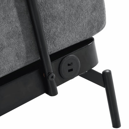 Modern Loveseat Sofa 59 Sofa Couch 2-Seater with Flexible USB Ports and Unique Cylindrical Armrests