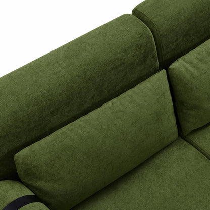 Modern Loveseat Sofa 59 Sofa Couch 2-Seater with Flexible USB Ports and Unique Cylindrical Armrests