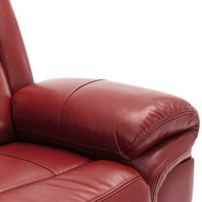Modern Manual Home Theater Recliner Chair with LED Light Strip, Adjustable Backrest and Footrest for Living Room or Bedroom