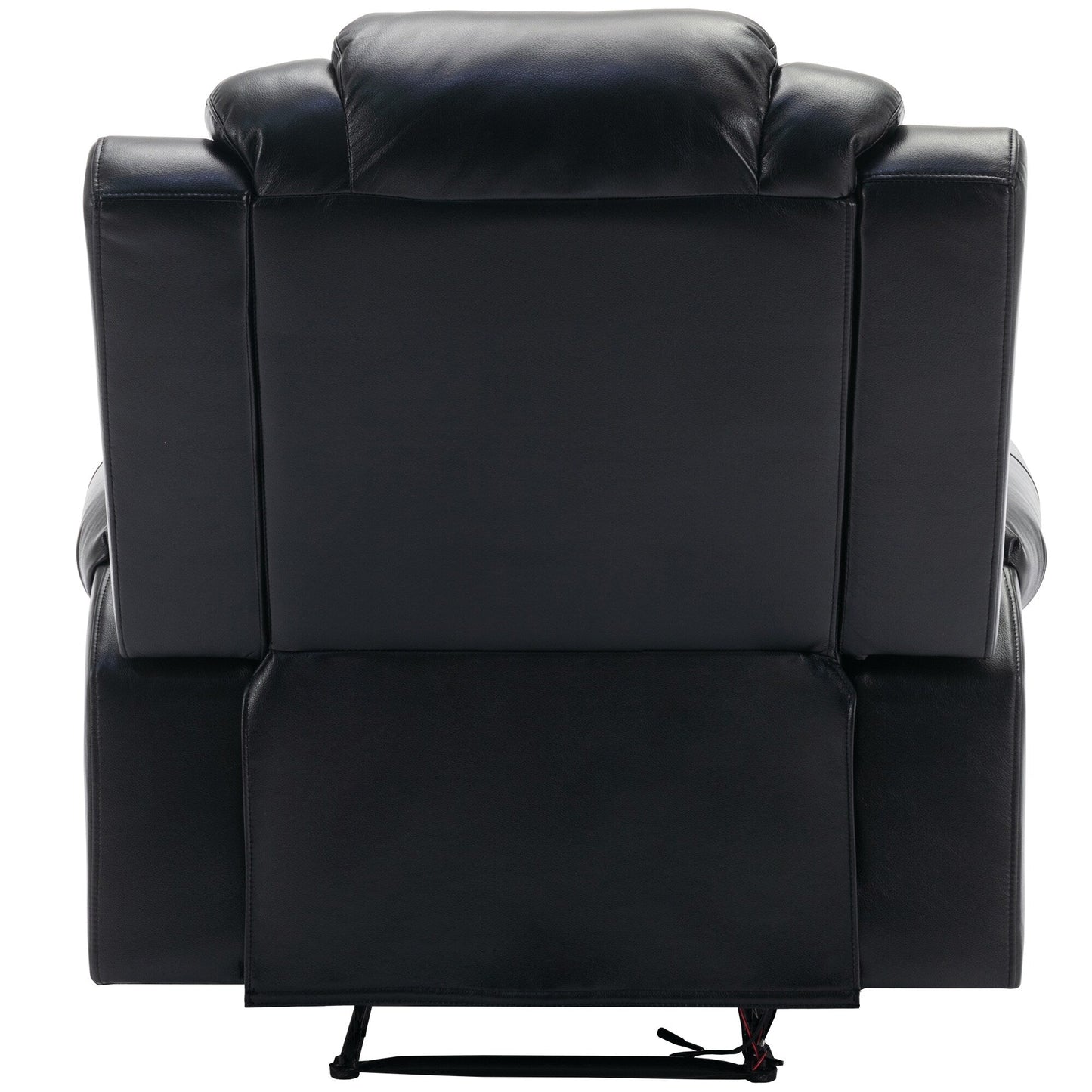 Modern Manual Home Theater Recliner Chair with LED Light Strip, Adjustable Backrest and Footrest for Living Room or Bedroom