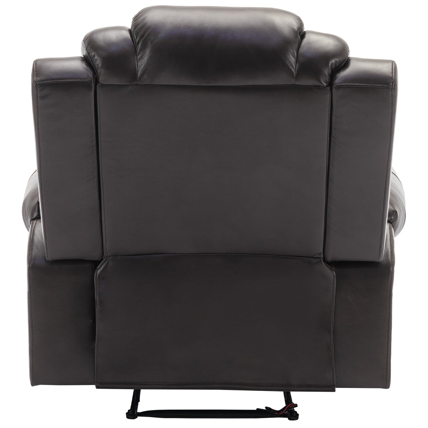 Modern Manual Home Theater Recliner Chair with LED Light Strip, Adjustable Backrest and Footrest for Living Room or Bedroom