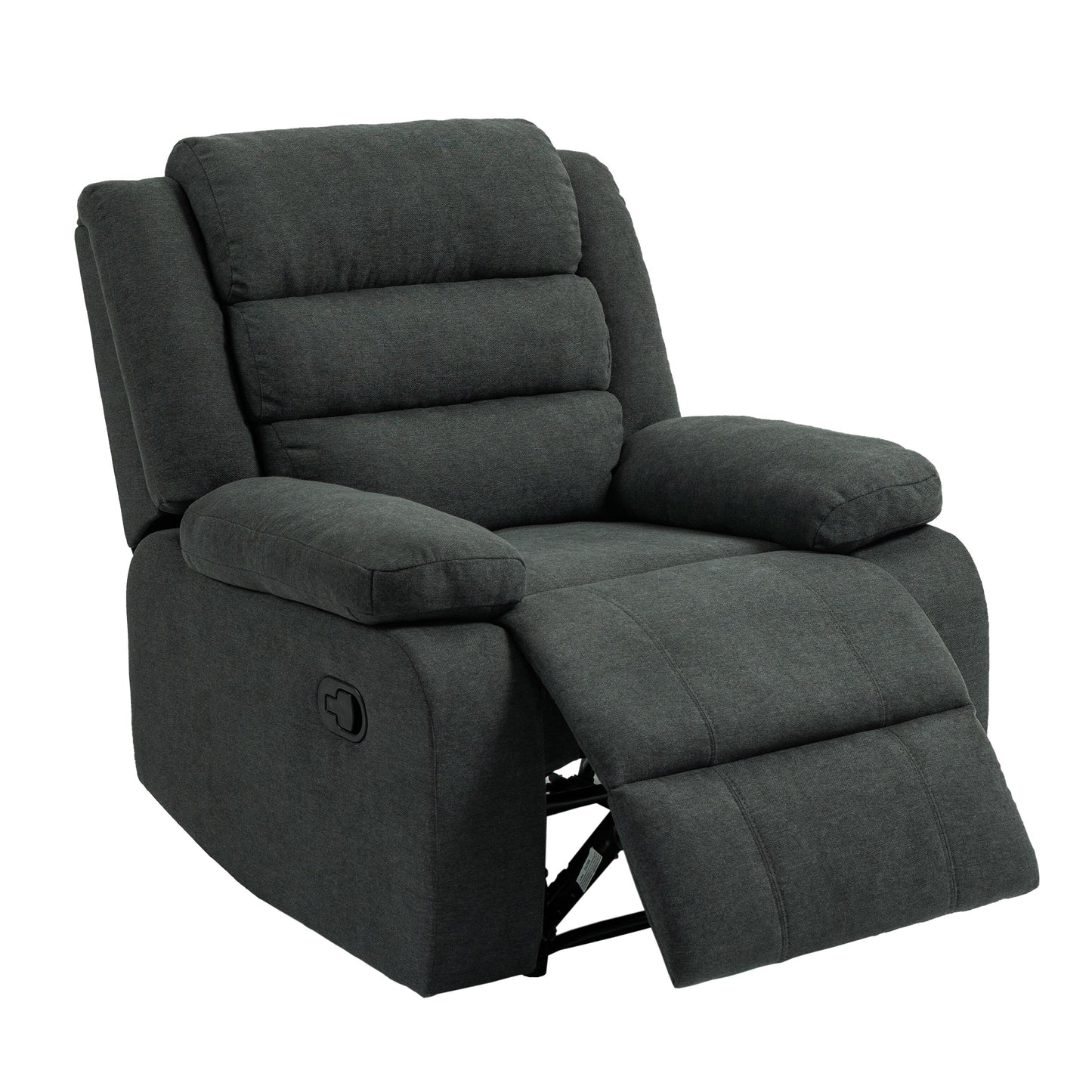 Modern Manual Recliner Chair, Soft Fabric Sofa Chair For Living Room