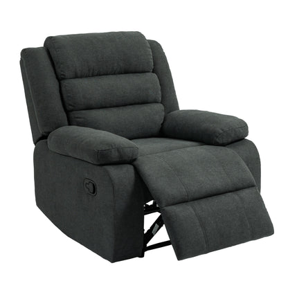 Modern Manual Recliner Chair, Soft Fabric Sofa Chair For Living Room