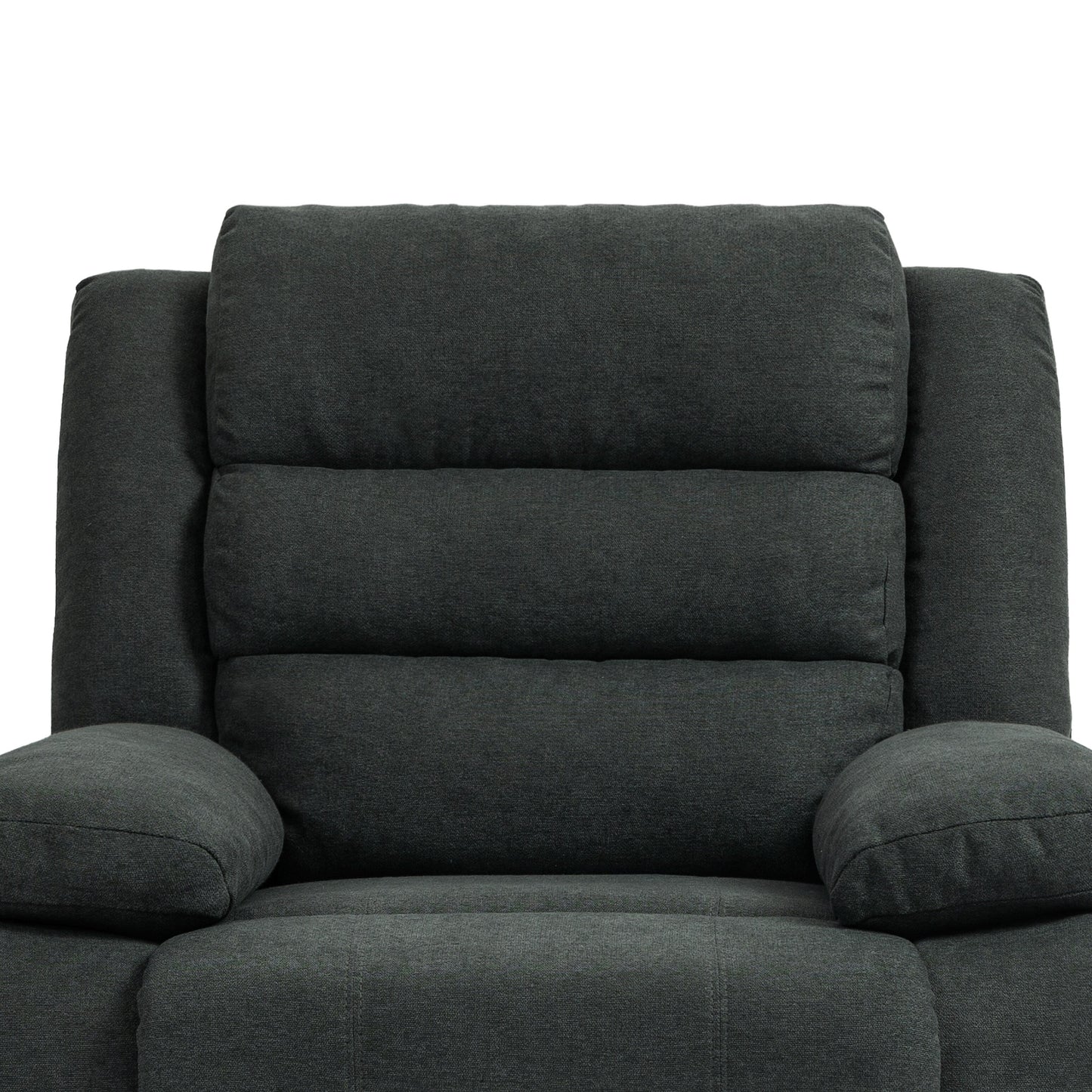 Modern Manual Recliner Chair, Soft Fabric Sofa Chair For Living Room
