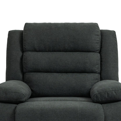 Modern Manual Recliner Chair, Soft Fabric Sofa Chair For Living Room