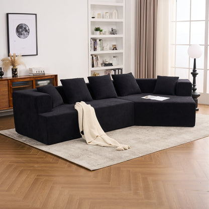 Modern Memory Foam Couch Sofa with Chenille Fabric Upholstered