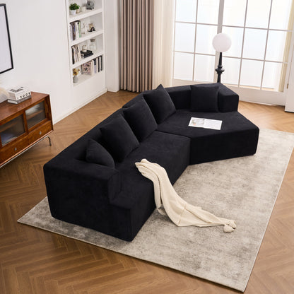 Modern Memory Foam Couch Sofa with Chenille Fabric Upholstered