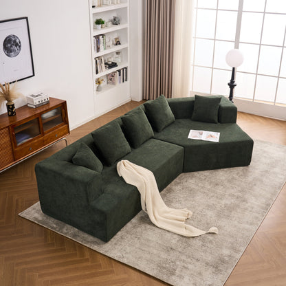 Modern Memory Foam Couch Sofa with Chenille Fabric Upholstered