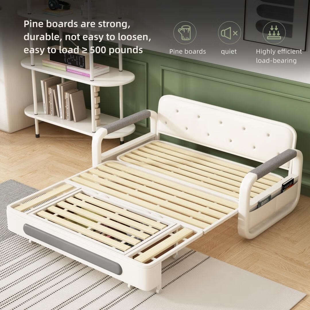 Modern Memory Foam Sleeper Sofa with Storage