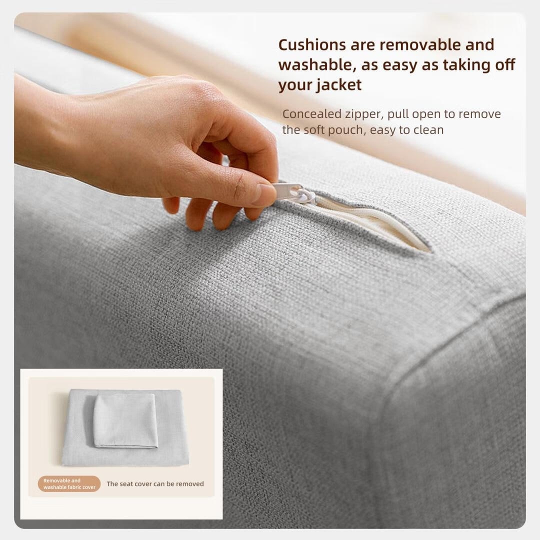 Modern Memory Foam Sleeper Sofa with Storage