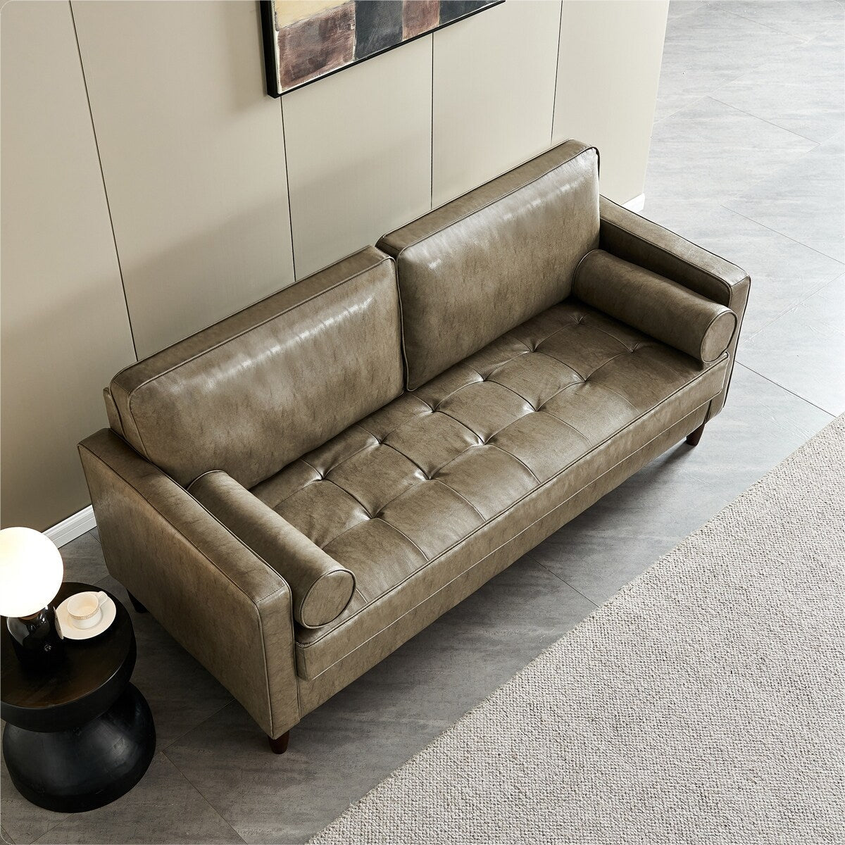 Modern Mid-Century Loceseat Sofa For Livingroom
