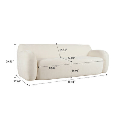 Modern Minimalist Bean Bag Sofa with High Resilience Foam Filling for Bedroom Living Room Apartment Dorm Room Lounge