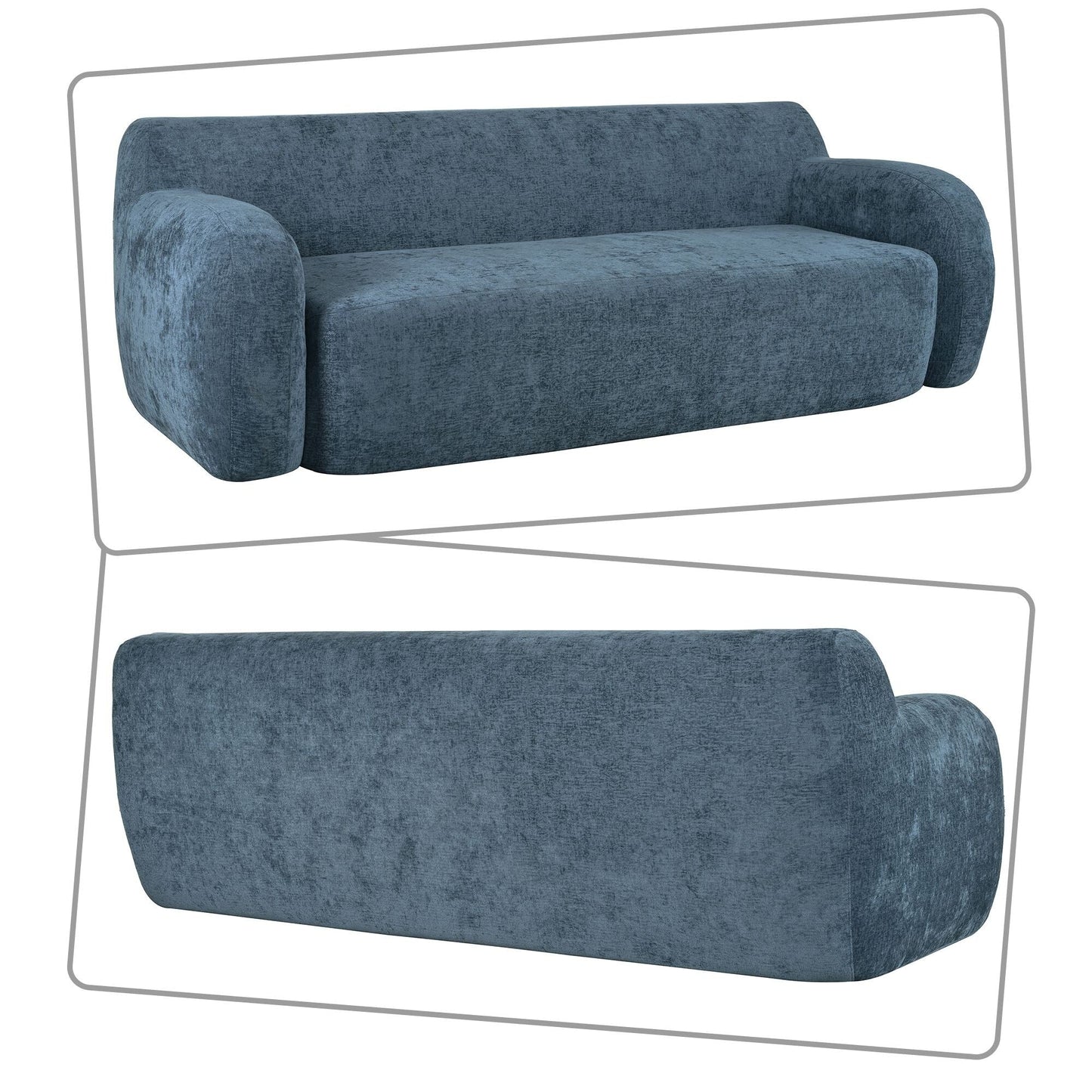 Modern Minimalist Bean Bag Sofa with High Resilience Foam Filling for Bedroom Living Room Apartment Dorm Room Lounge