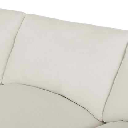 Modern Modular U-Shaped Sectional Sofa with Removable Ottoman and Pillows for Living Room