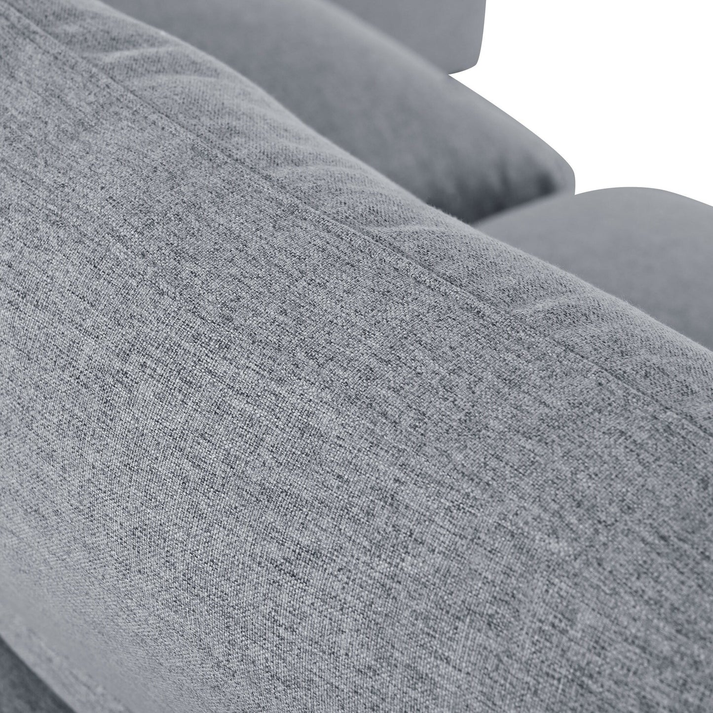 Modern Modular U-Shaped Sectional Sofa with Removable Ottoman and Pillows for Living Room