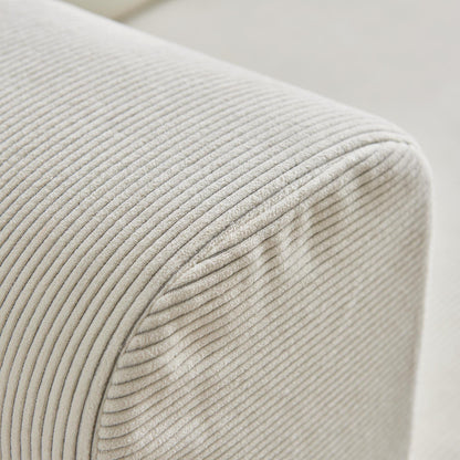Modern Multi-Functional 3-Seater Corduroy Sofa Bed with Versatile Layouts,Ergonomic Design