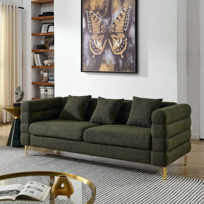 Modern Oversized Streamline 3-Seat Sofa