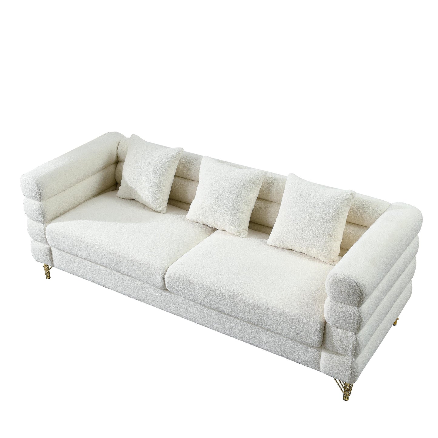 Modern Oversized Streamline 3-Seat Sofa
