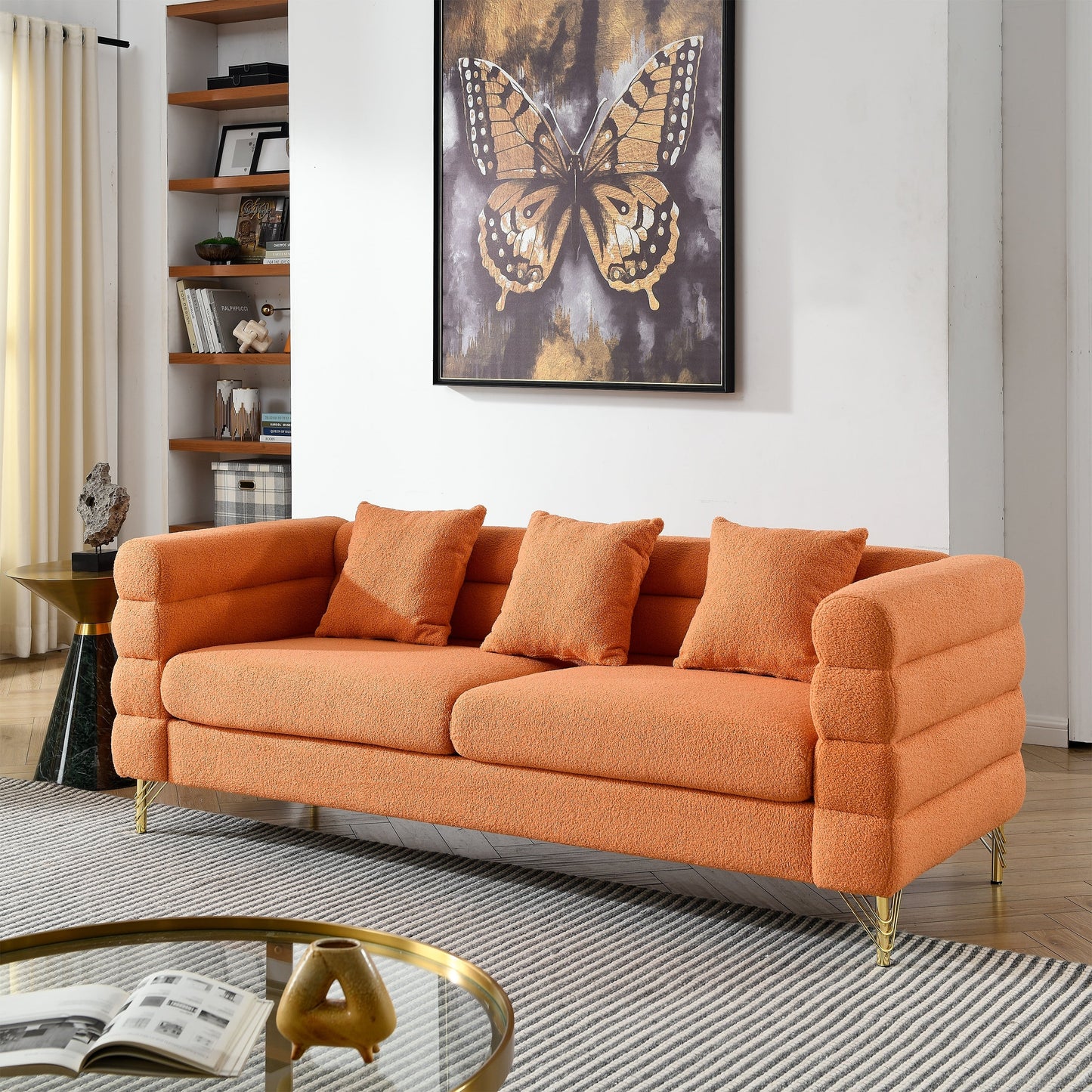 Modern Oversized Streamline 3-Seat Sofa