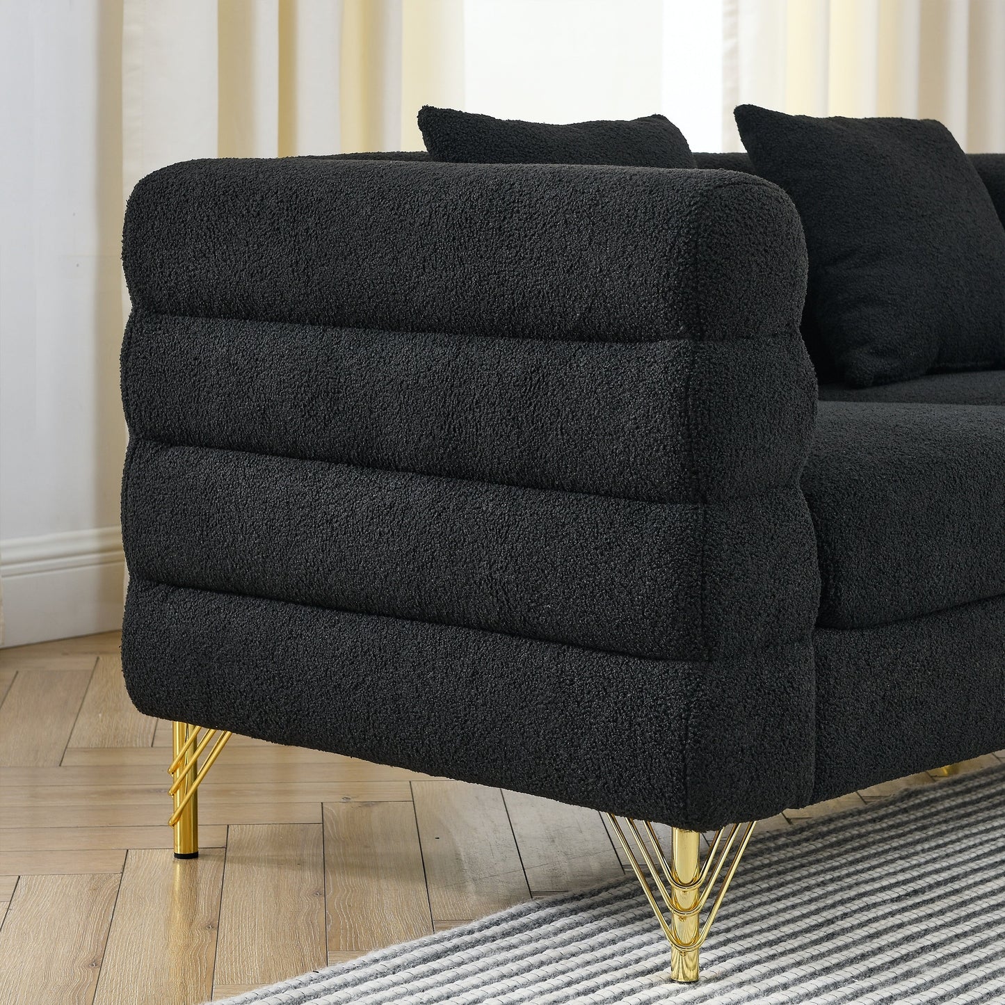 Modern Oversized Streamline 3-Seat Sofa