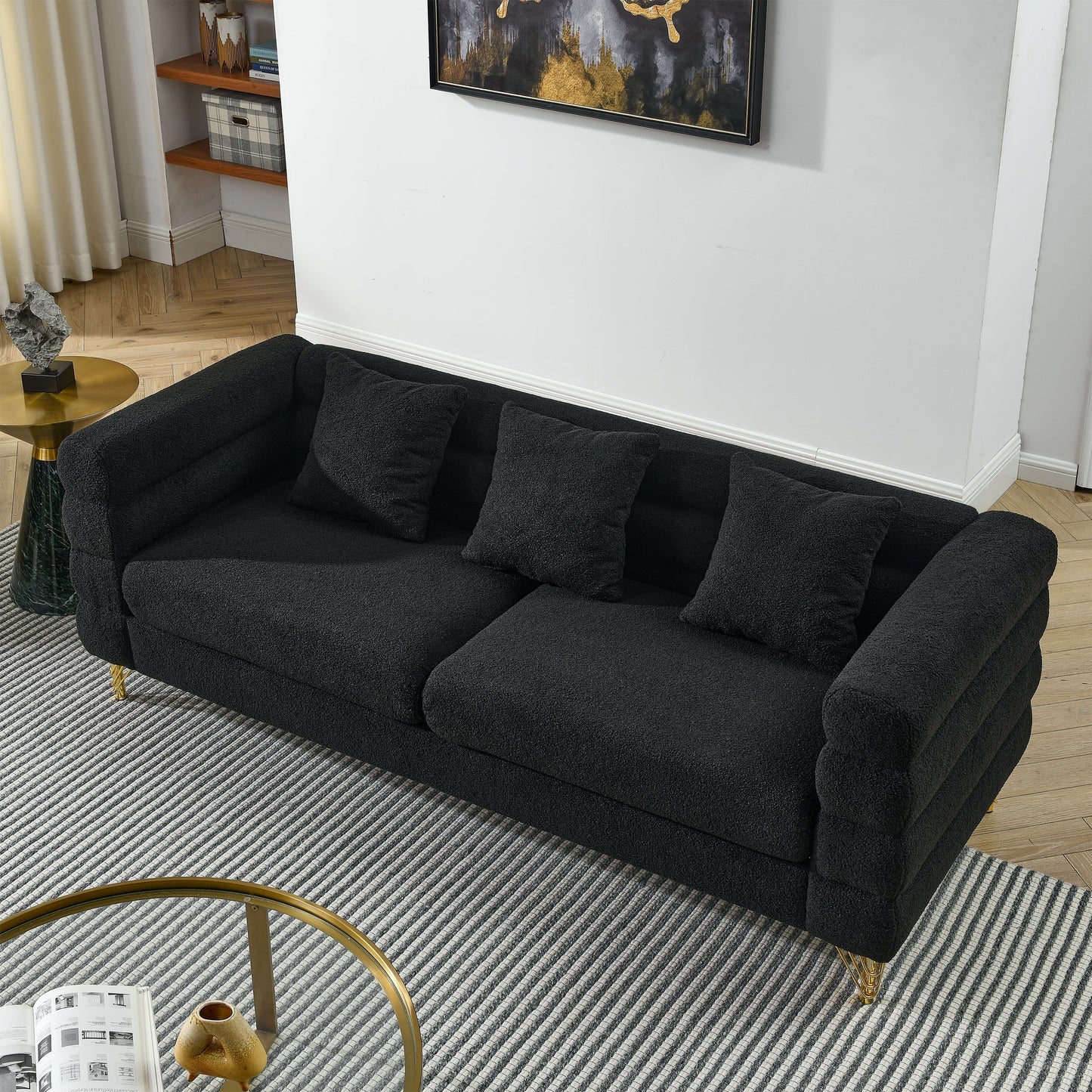 Modern Oversized Streamline 3-Seat Sofa