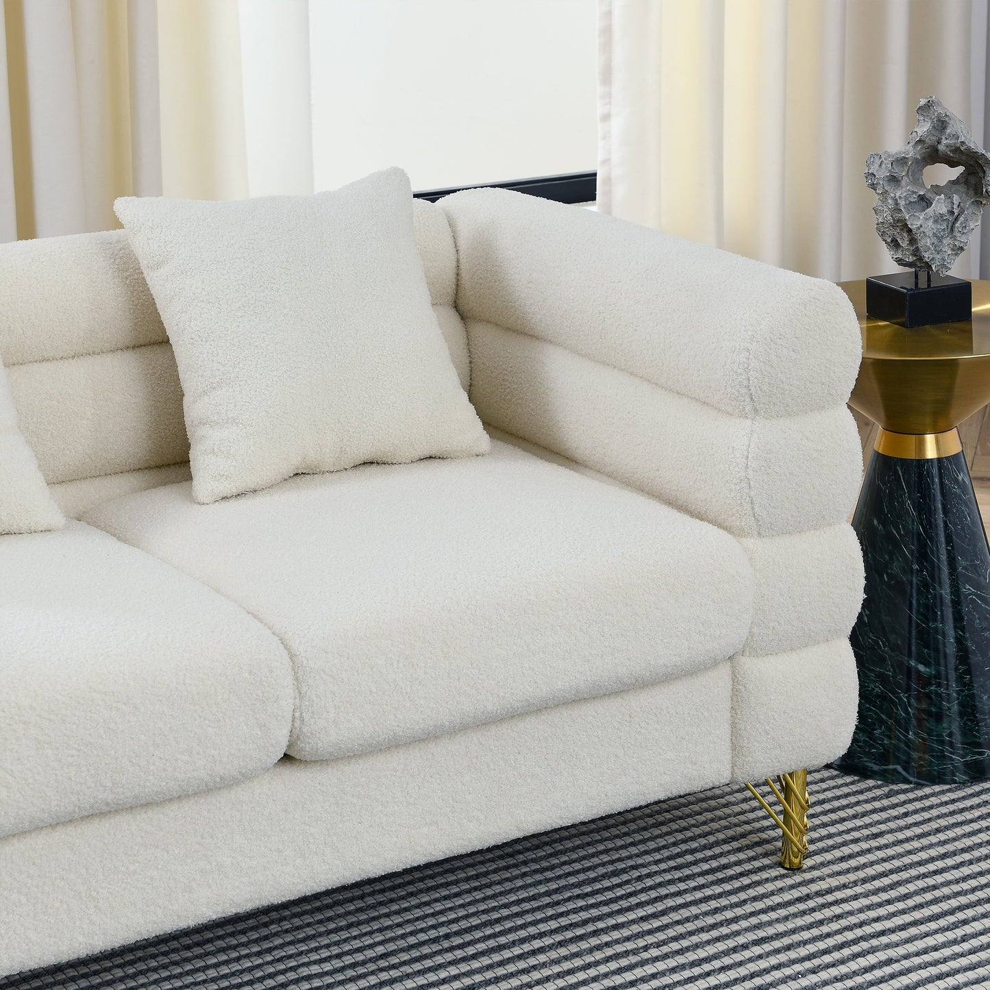 Modern Oversized Streamline 3-Seat Sofa