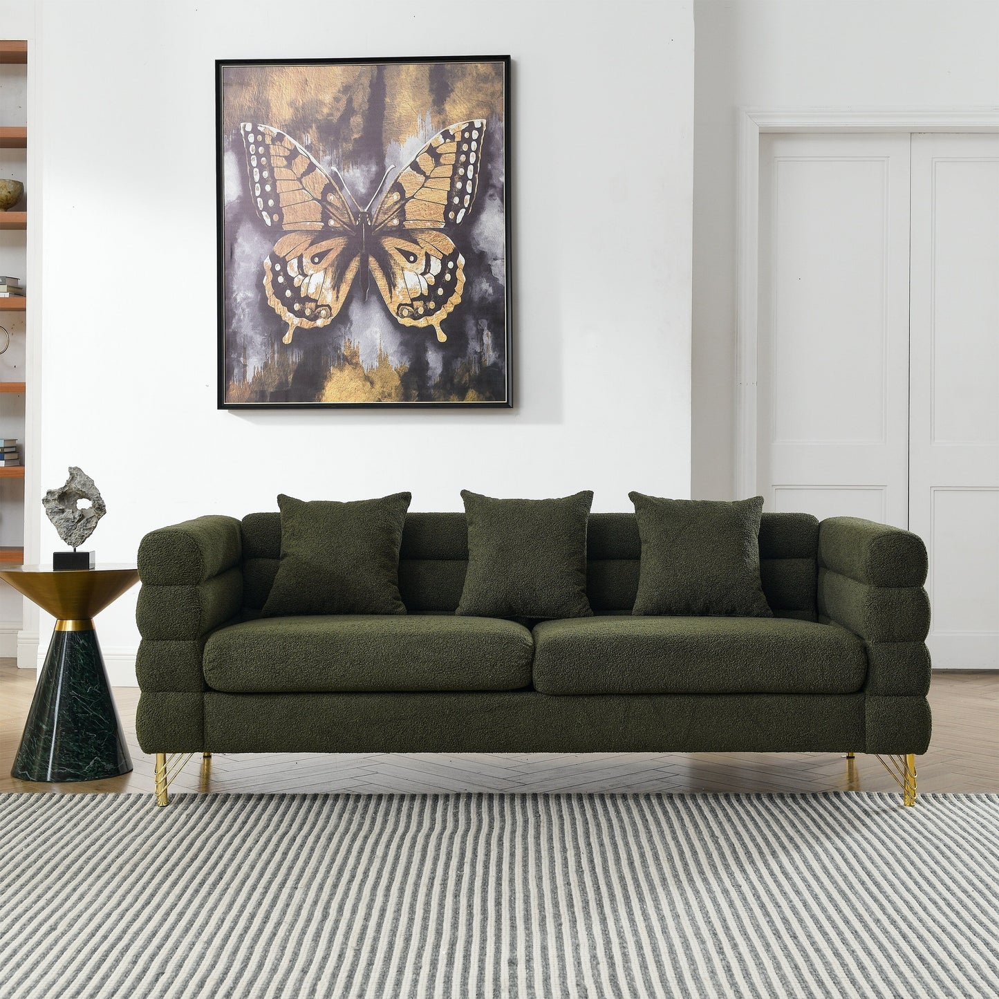 Modern Oversized Streamline 3-Seat Sofa