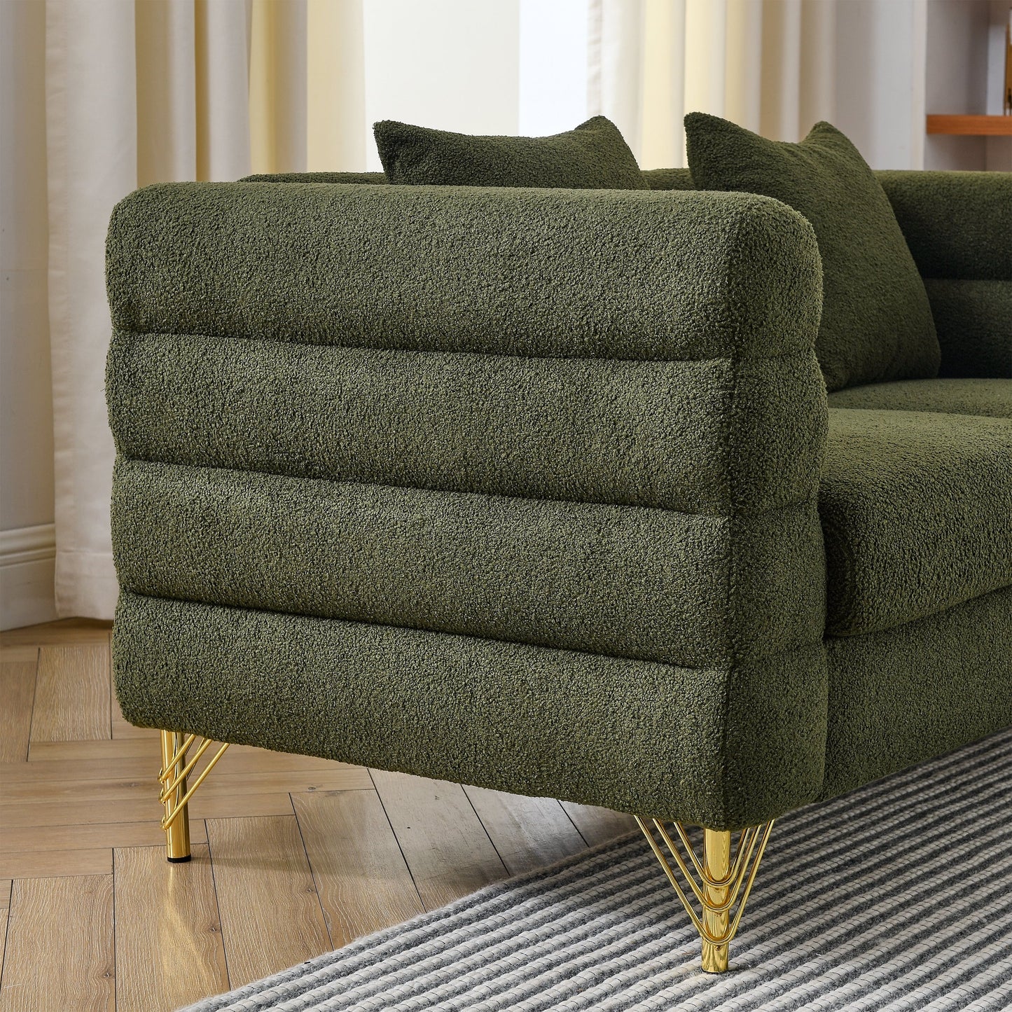 Modern Oversized Streamline 3-Seat Sofa