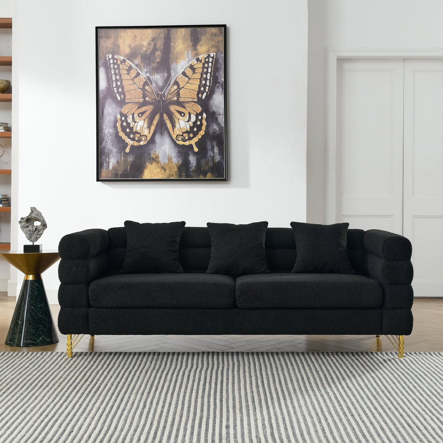 Modern Oversized Streamline 3-Seat Sofa
