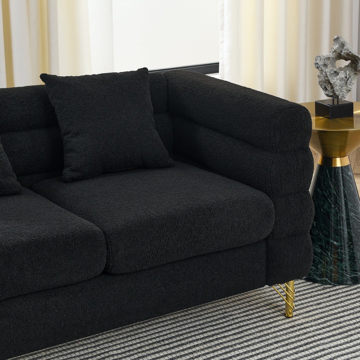 Modern Oversized Streamline 3-Seat Sofa