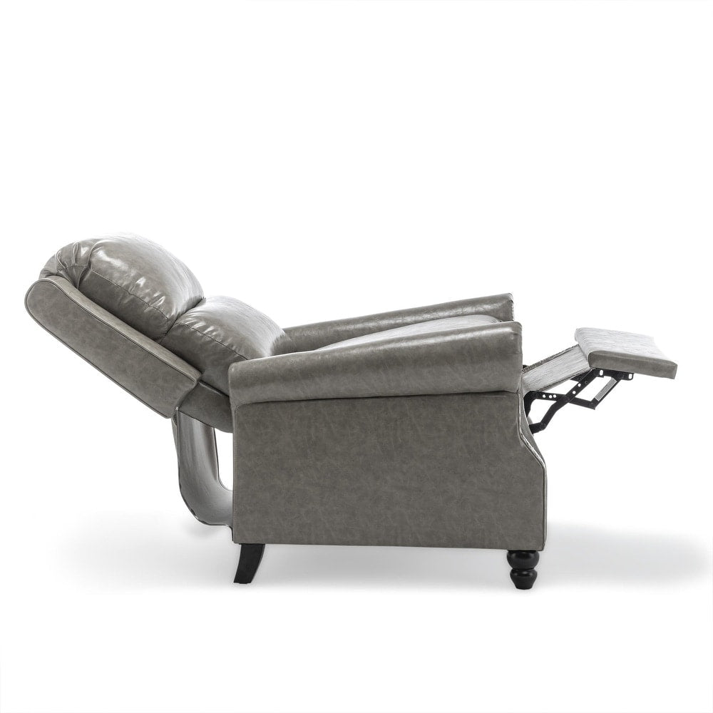 Modern Padded Seat Recliner Chair with PU Leather