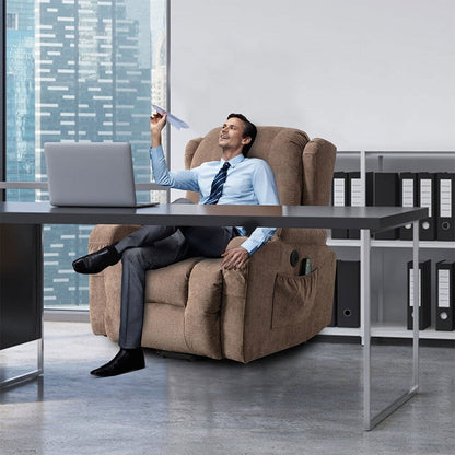Modern Power Lift Recliner Chair w/Massage  Heat, Infinite Position