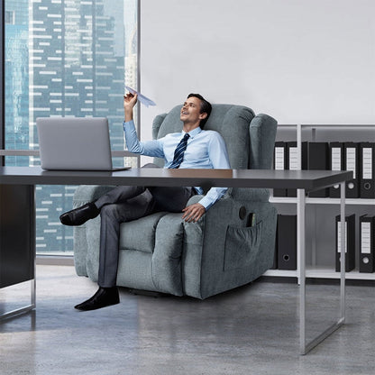 Modern Power Lift Recliner Chair w/Massage  Heat, Infinite Position
