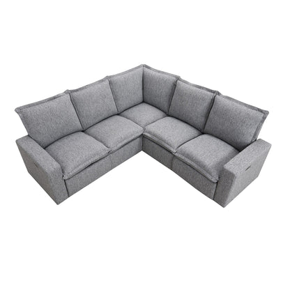 Modern Power Recliner Chair Home Theater Seating Soft Sofa with USB Port for Living Room