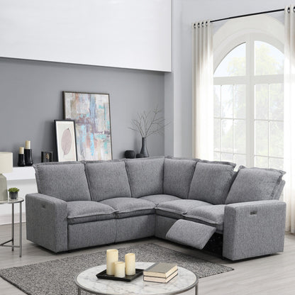 Modern Power Recliner Chair Home Theater Seating Soft Sofa with USB Port for Living Room