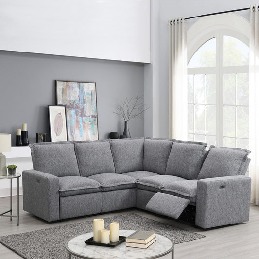 Modern Power Recliner Chair Home Theater Seating Soft Sofa with USB Port for Living Room