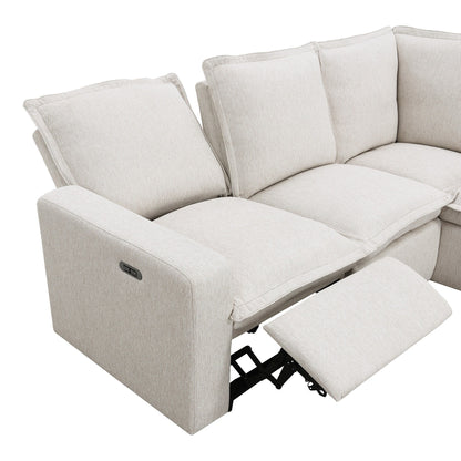 Modern Power Recliner Chair Home Theater Seating Soft Sofa with USB Port for Living Room