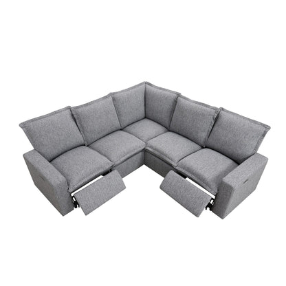 Modern Power Recliner Chair Home Theater Seating Soft Sofa with USB Port for Living Room