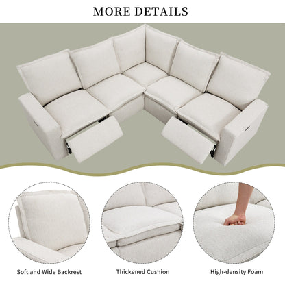 Modern Power Recliner Chair Home Theater Seating Soft Sofa with USB Port for Living Room