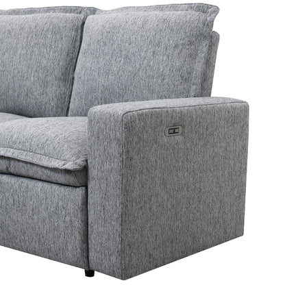 Modern Power Recliner Chair Home Theater Seating Soft Sofa with USB Port for Living Room