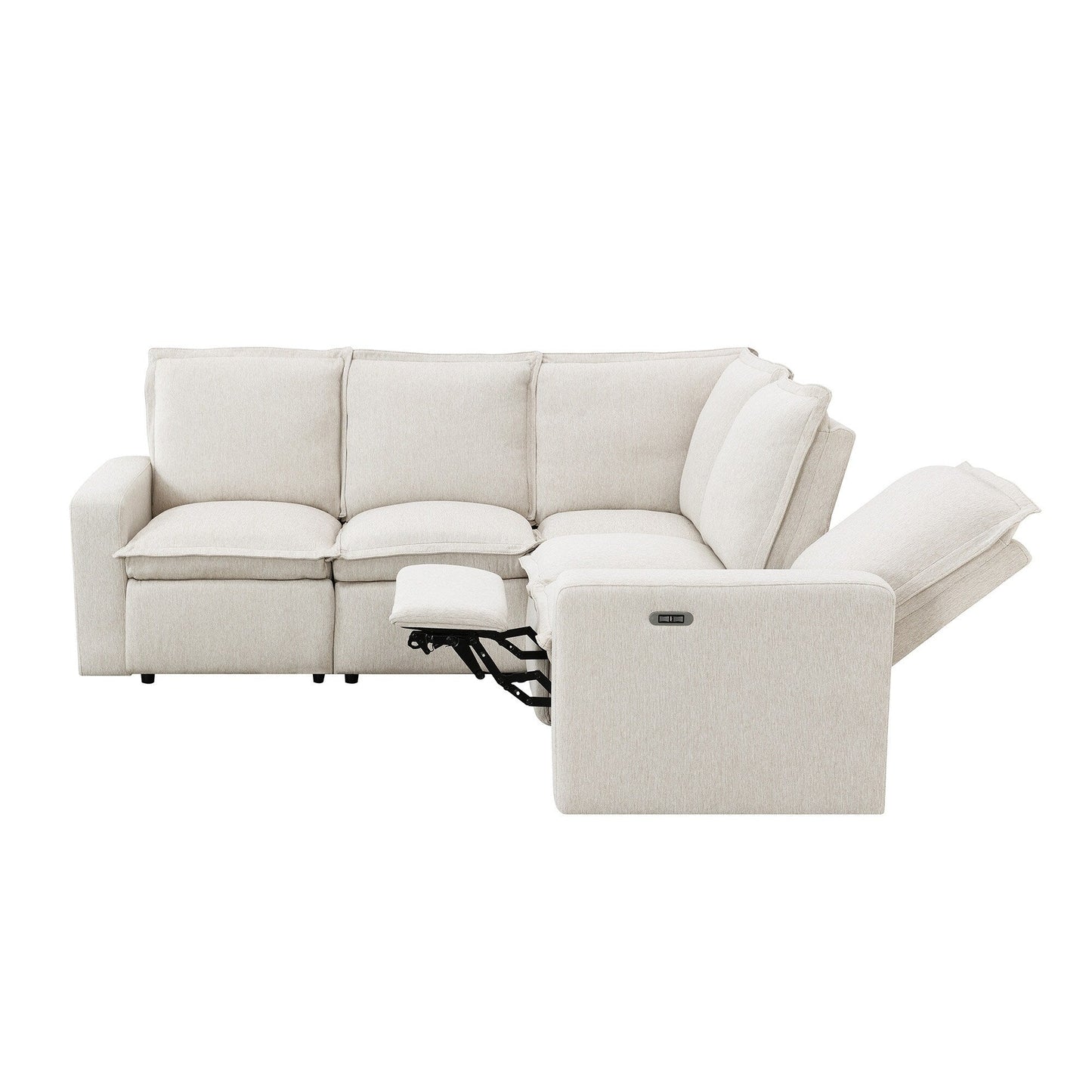 Modern Power Recliner Chair Home Theater Seating Soft Sofa with USB Port for Living Room
