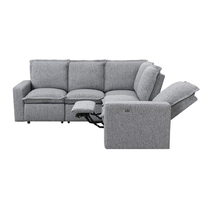 Modern Power Recliner Chair Home Theater Seating Soft Sofa with USB Port for Living Room