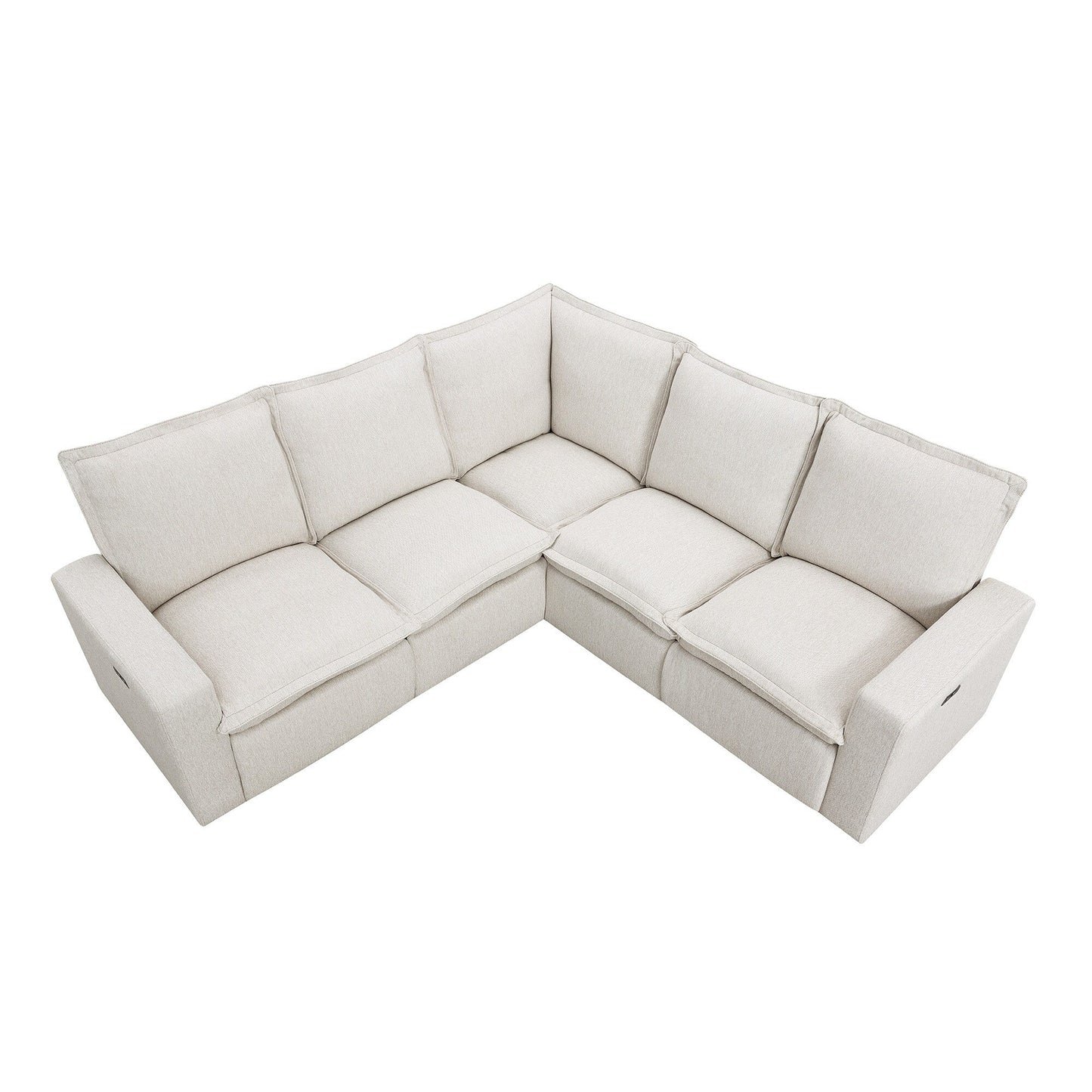 Modern Power Recliner Chair Home Theater Seating Soft Sofa with USB Port for Living Room