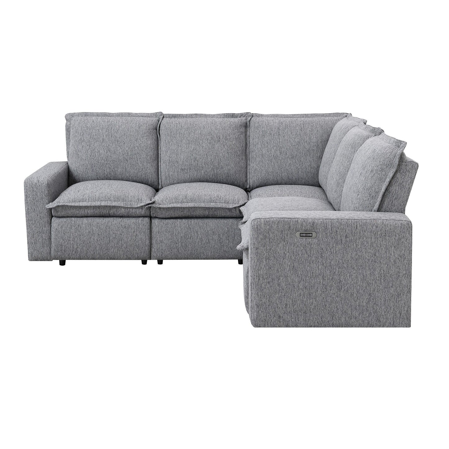 Modern Power Recliner Chair Home Theater Seating Soft Sofa with USB Port for Living Room