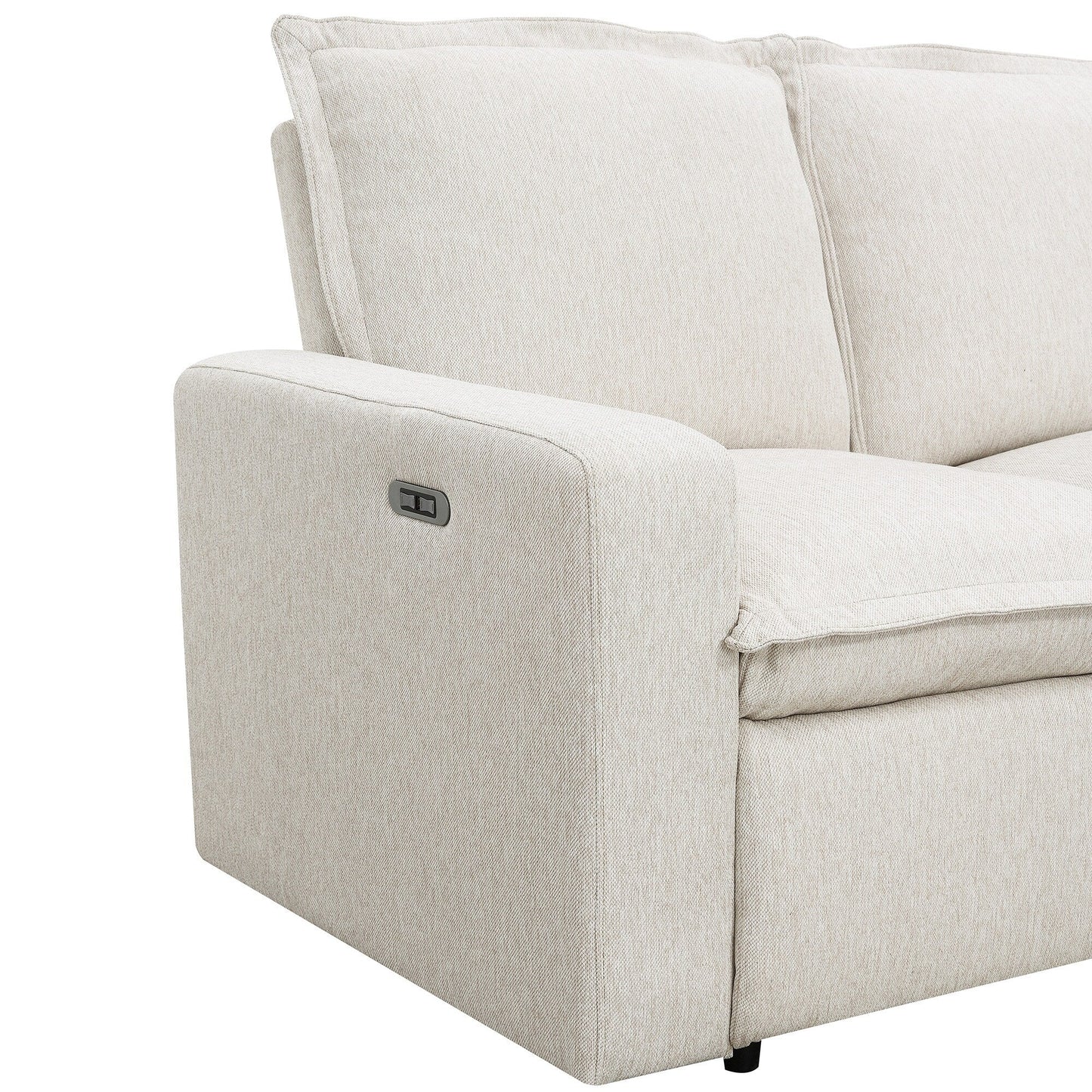 Modern Power Recliner Chair Home Theater Seating Soft Sofa with USB Port for Living Room